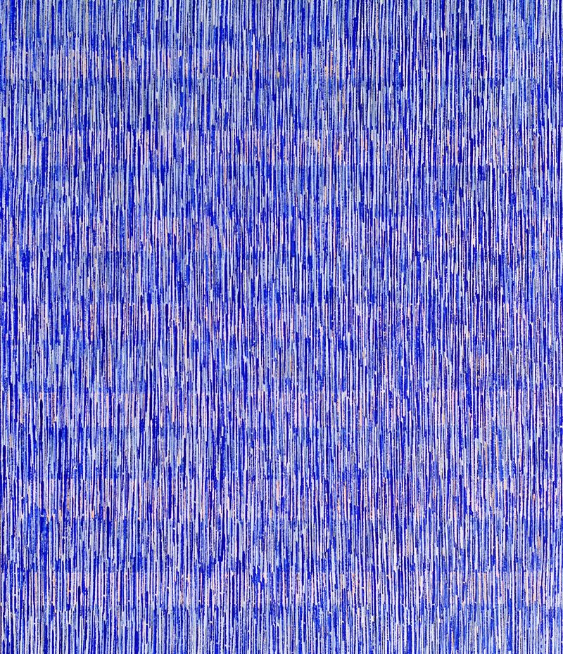Nikola Dimitrov, Synapsen 2010, Pigmente, Bindemittel auf Leinwand, 93 ×80 cm