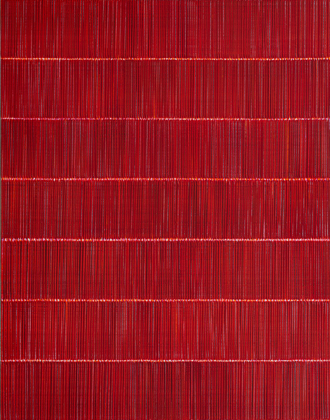 Nikola Dimitrov, FarbKlang VI 2019, Pigmente, Bindemittel auf Leinwand, 140 ×110 cm